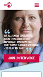 Mobile Screenshot of myunitedvoice.org